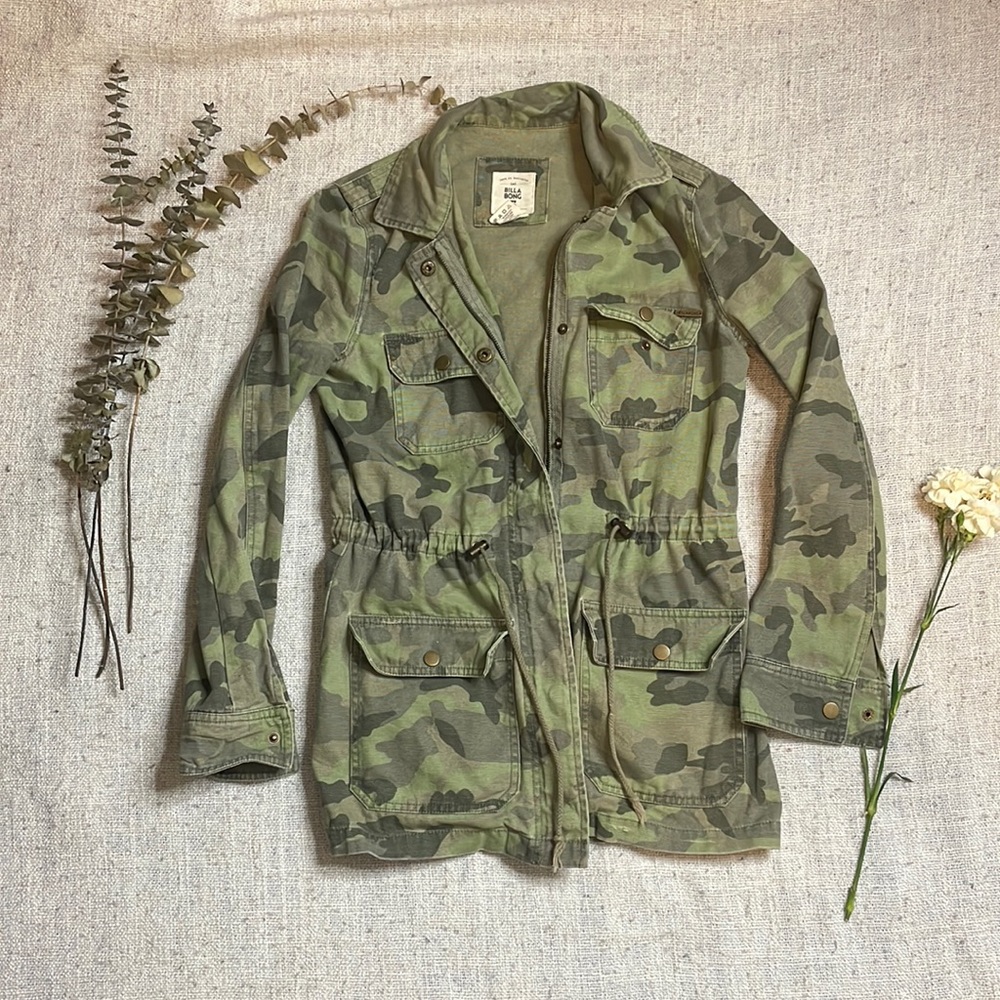 Green Camouflage Canvas Jacket - Billabong